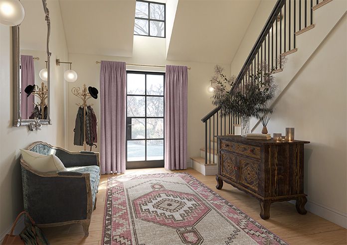 Delicate Chevron, Maroon - Made to Measure Curtains - Image 8